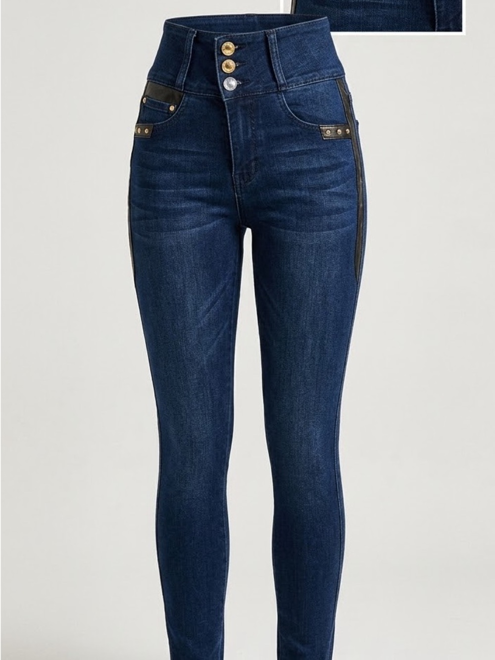 High Waist Colombiano Butt-Lifting Skinny Jeans
